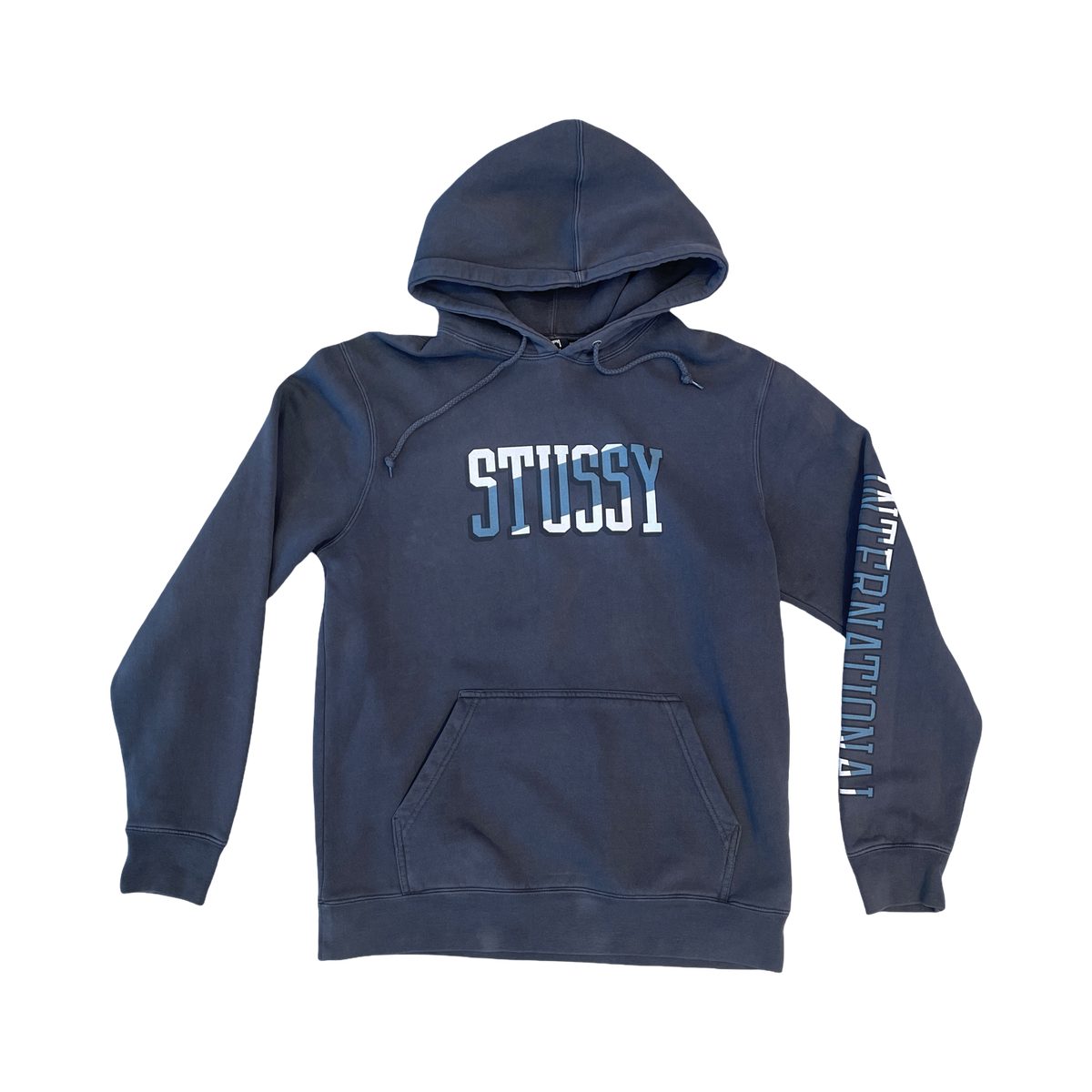 STUSSY Internatonal Sleeve Grey Hoodie