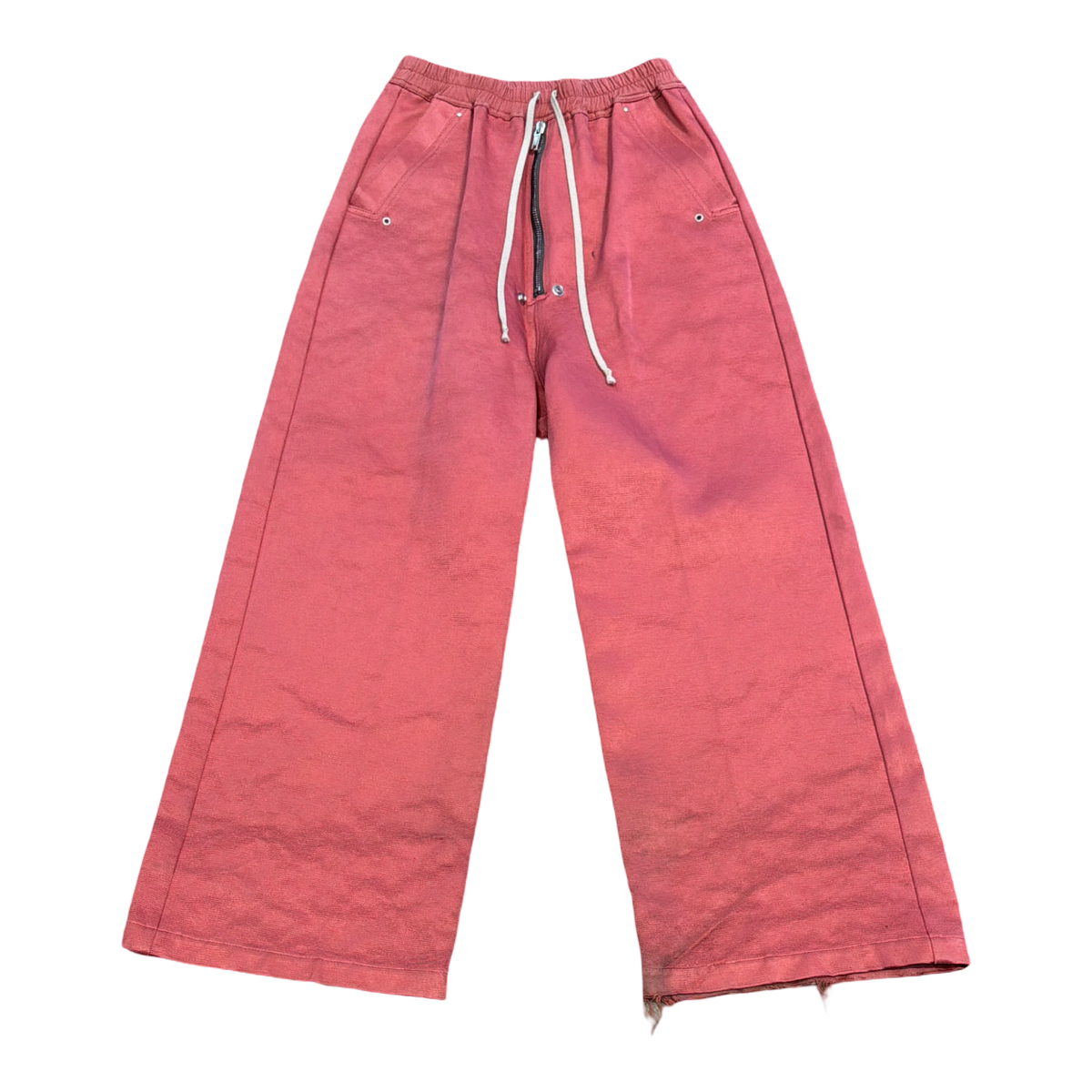 Rick Owens Geth Bela Silk Blend Trouser Carnelian Red