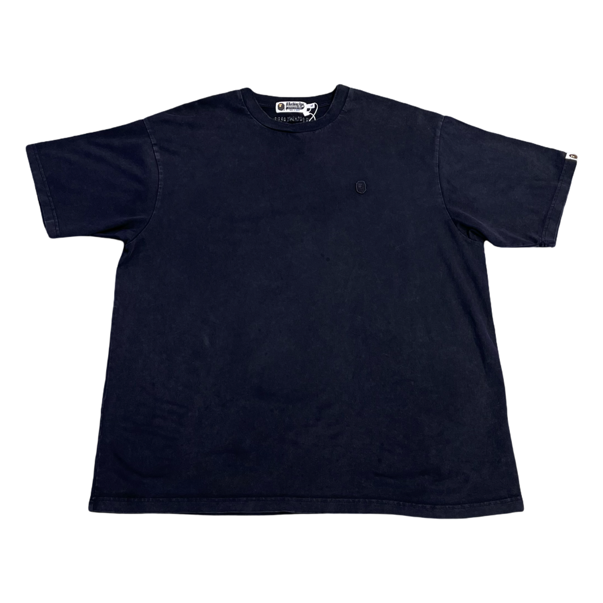 BAPE Garment Dyed One Point Relaxed Fit T-shirt Dark Grey