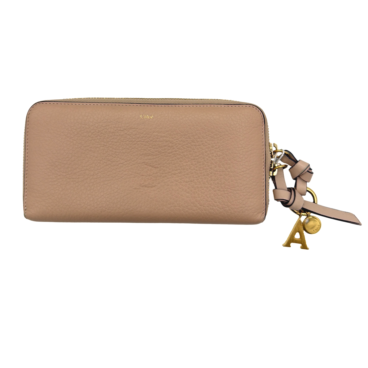 Chloe Light Pink Zip Long Wallet