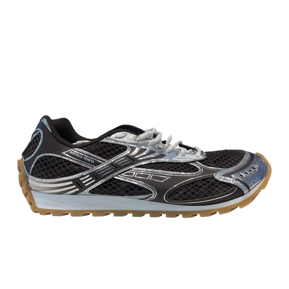 Bottega Veneta Orbit Sneaker Brown Silver