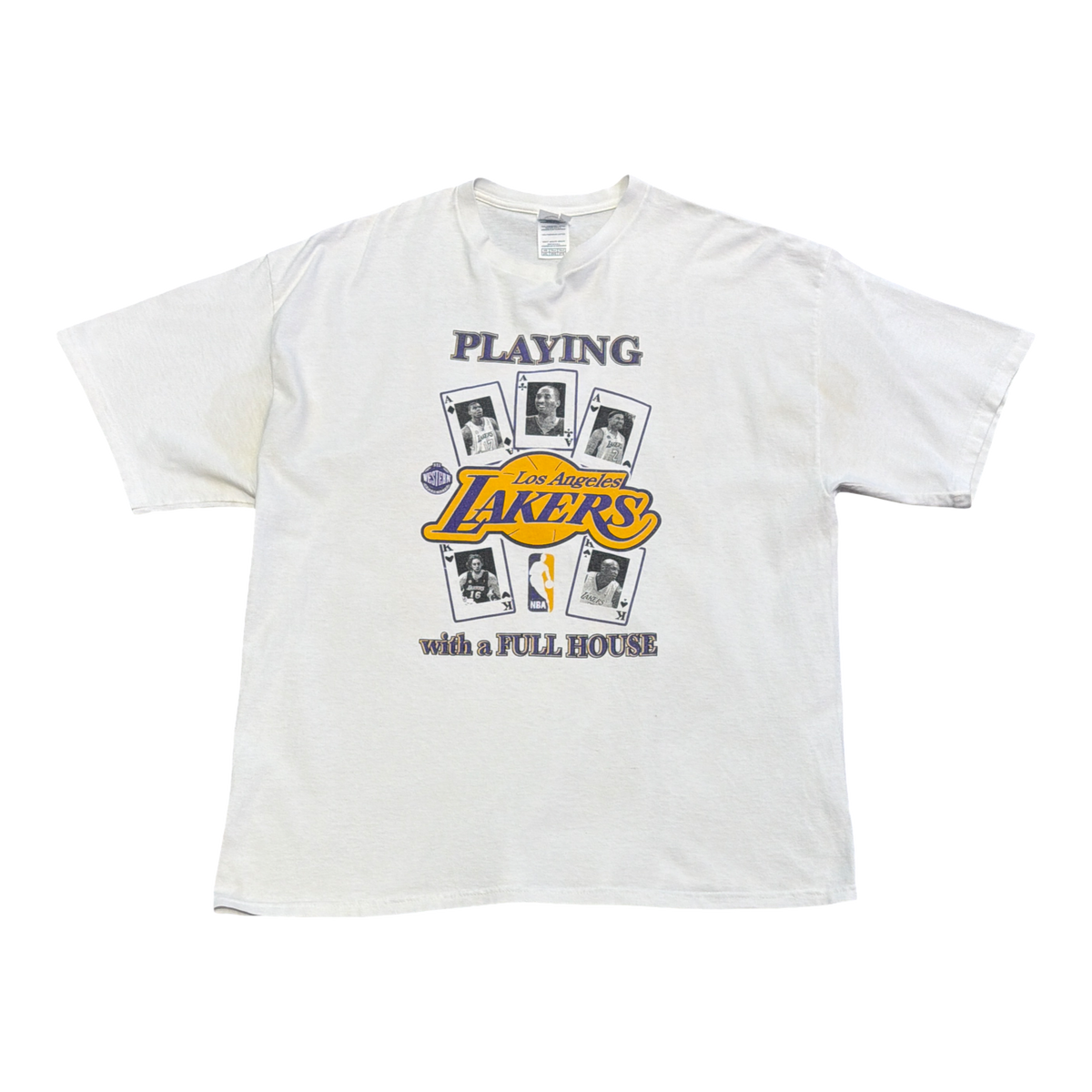Vintage Los Angeles Lakers 2008 Western Conference Champions T-Shirt White