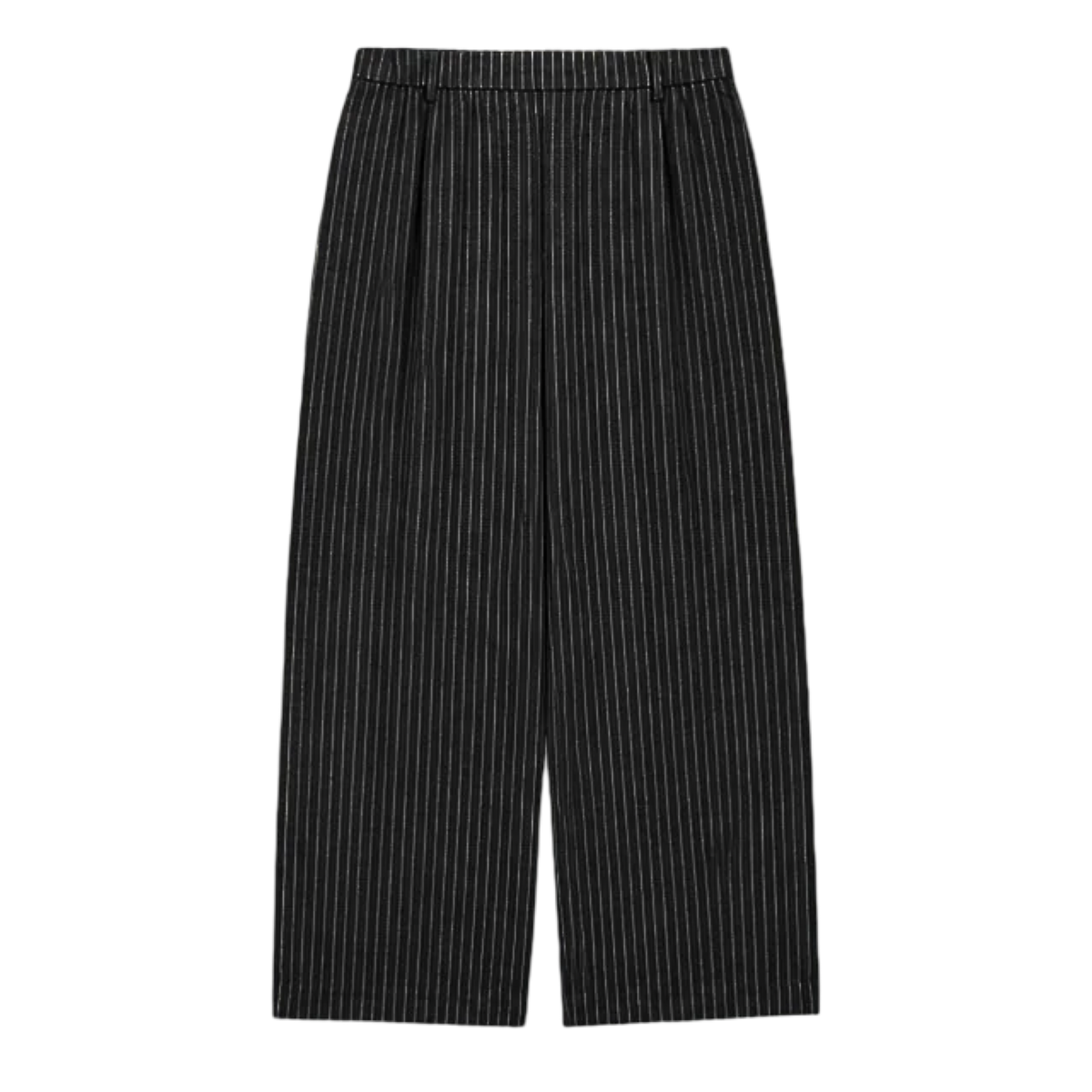 Forevermore Baggy Striped Trouser Black