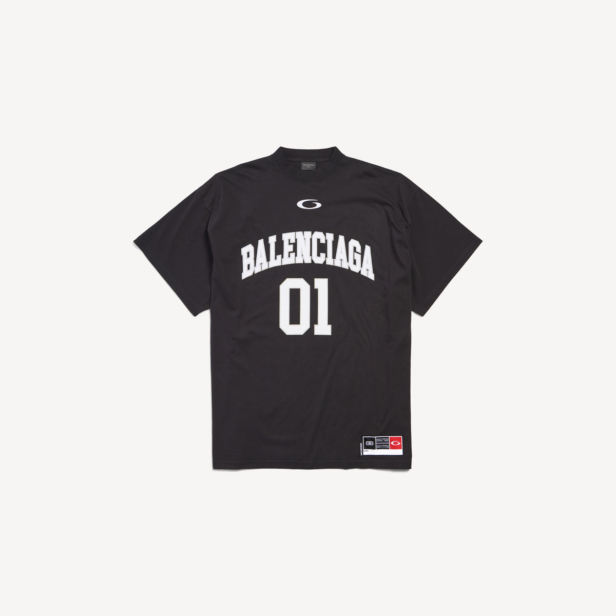 Balenciaga Men's Basketball Series Oversized T-shirt Black