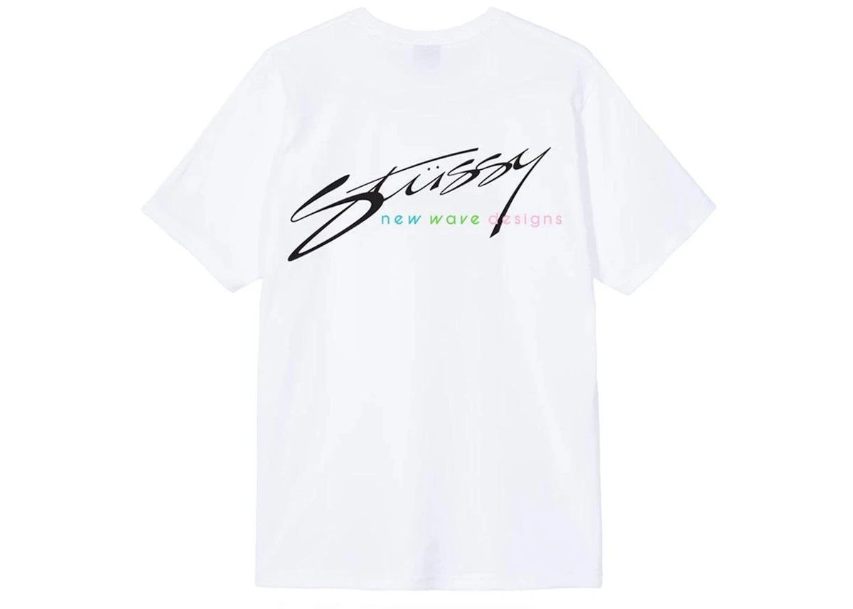 Stussy New Wave Designs Tee White