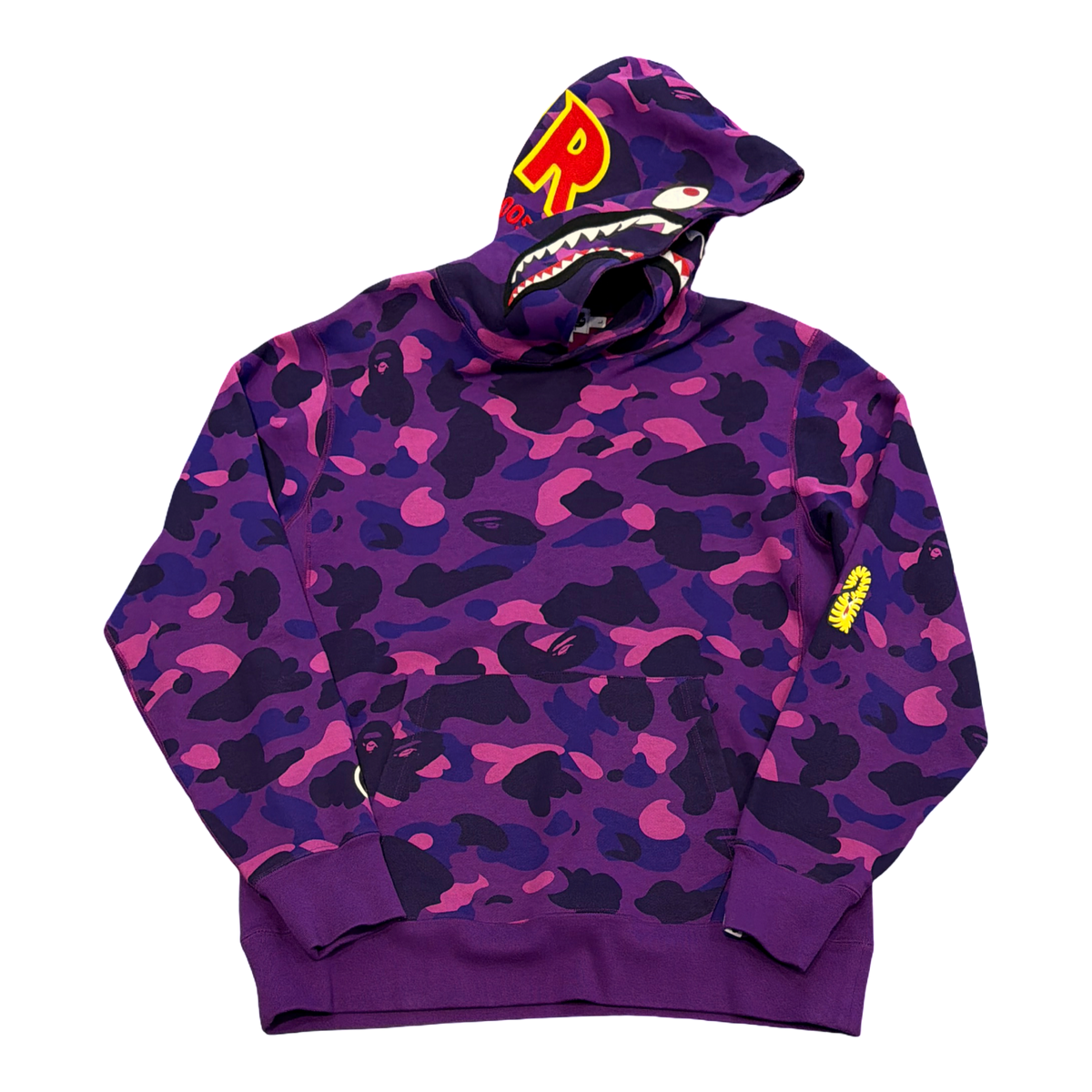 BAPE Color Camo 2Nd Shark Pullover Hoodie Hoodie Purple