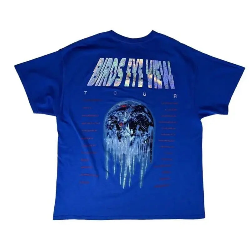 Travis Scott Bird Eye Tour 2017 Blue Tee