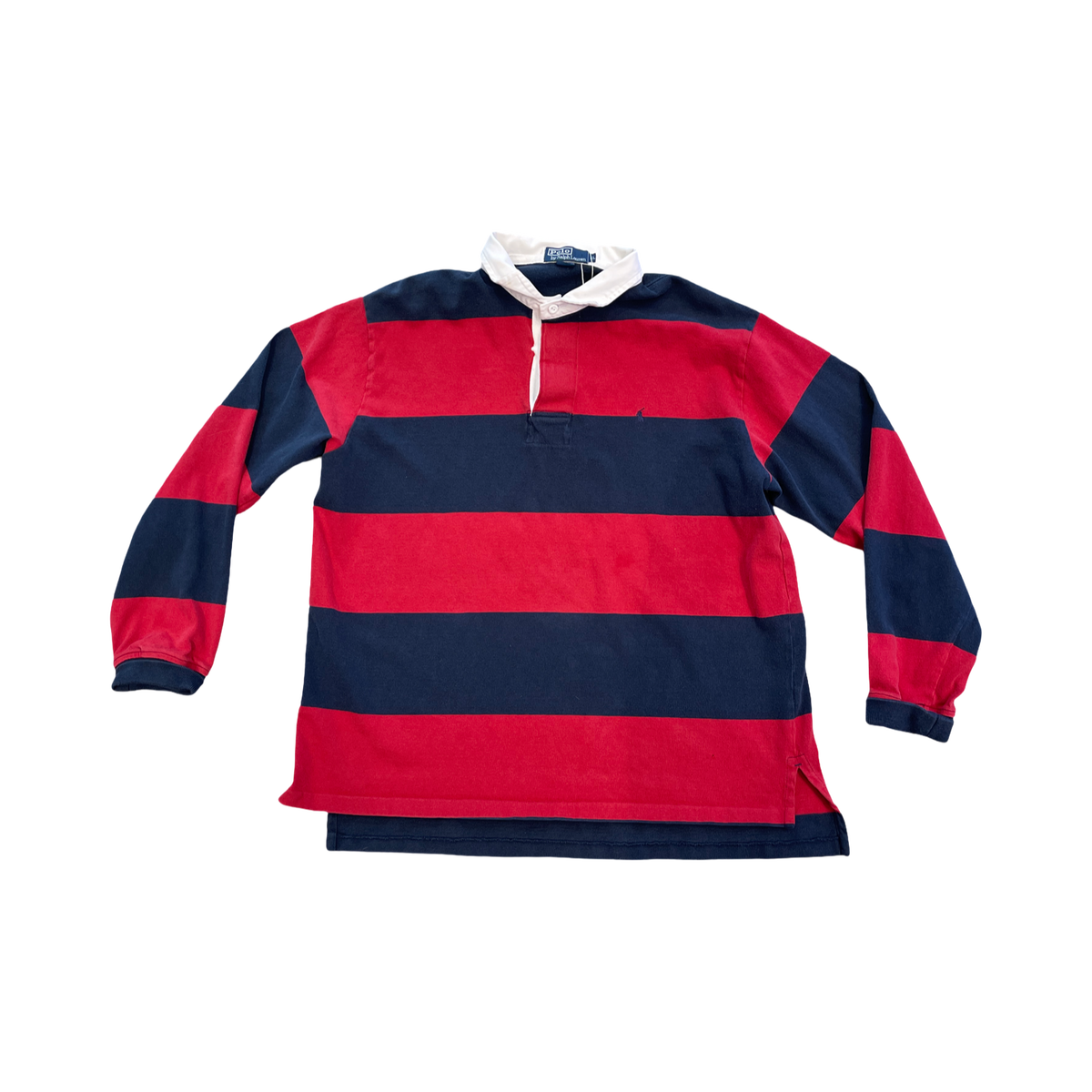 Polo Ralph Lauren Red Blue Rugby Crewneck