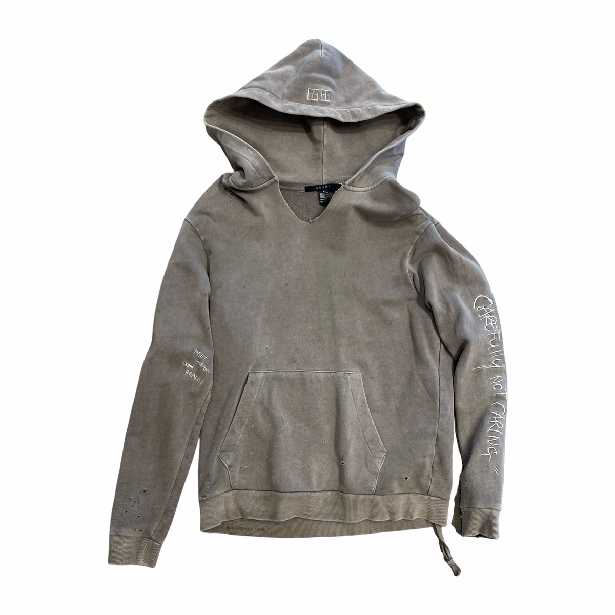 KSubi Carefully Not Caring Hoodie - M