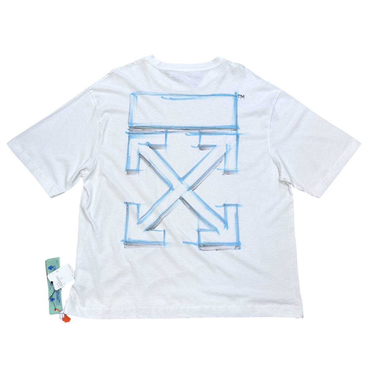 OFF-WHITE Skate Tee White/Blue