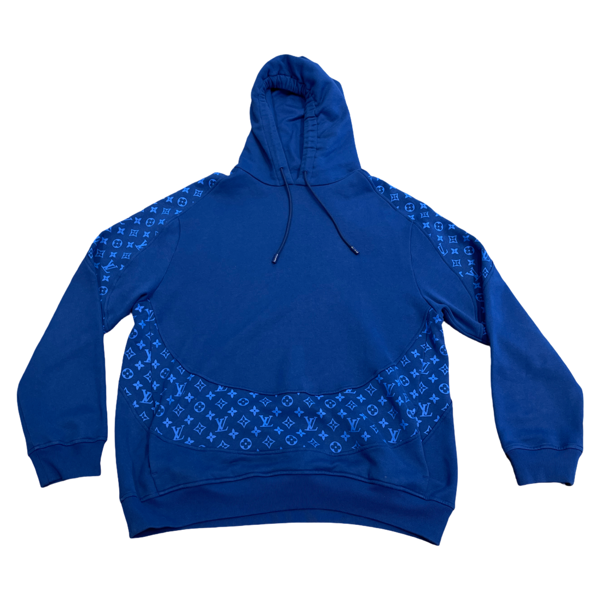 Louis Vuitton Japan Only Blue Circle Cut Monogram Hoodie