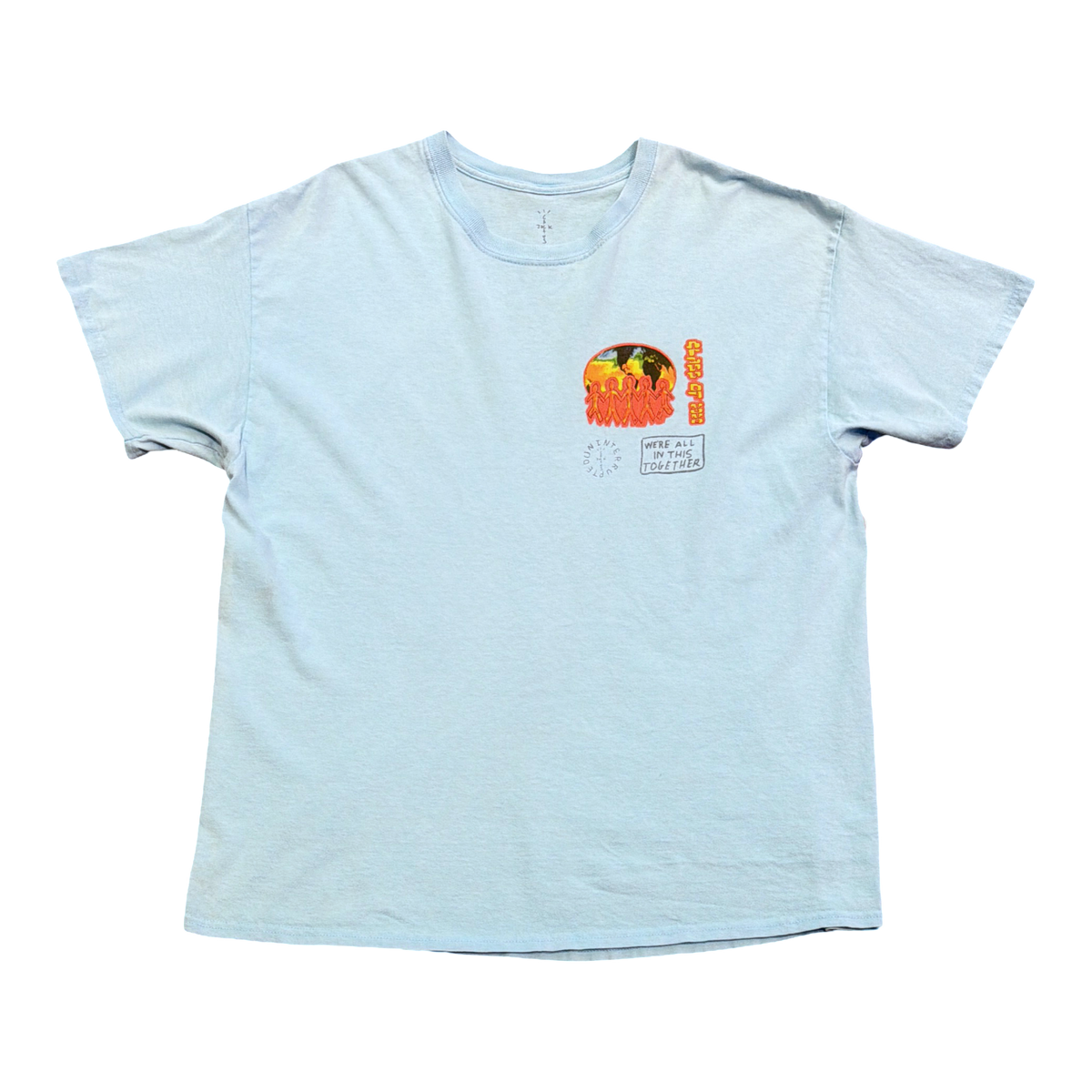 Travis Scott Cactus Jack C/O 2020 T-Shirt Light Blue