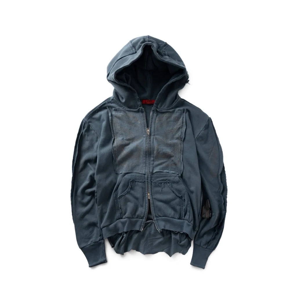 Bacykism BCK 88 DRAGON NAVY WASHED HOODIE