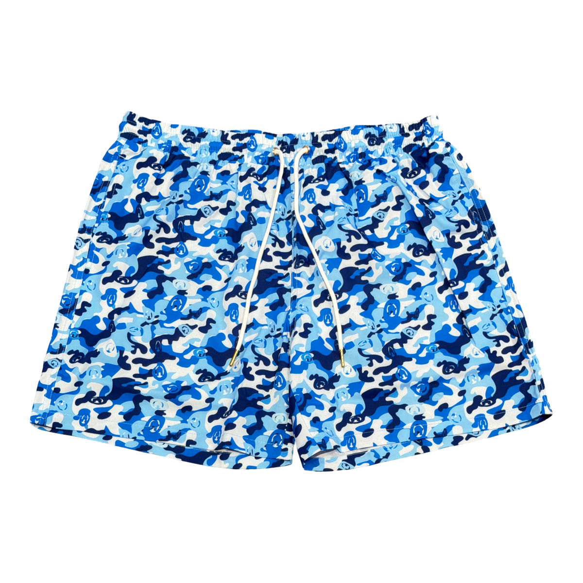 H1LL HOUSE BLUE CAMO SWIM TRUNKS