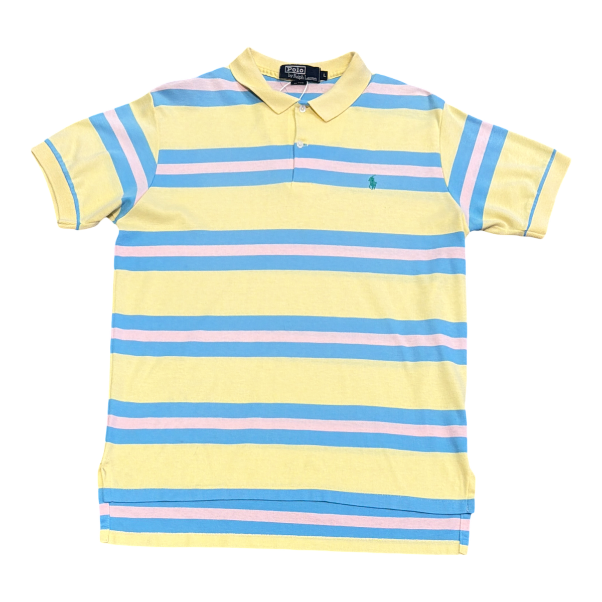 Vintage Yellow/Blue Polo Tee