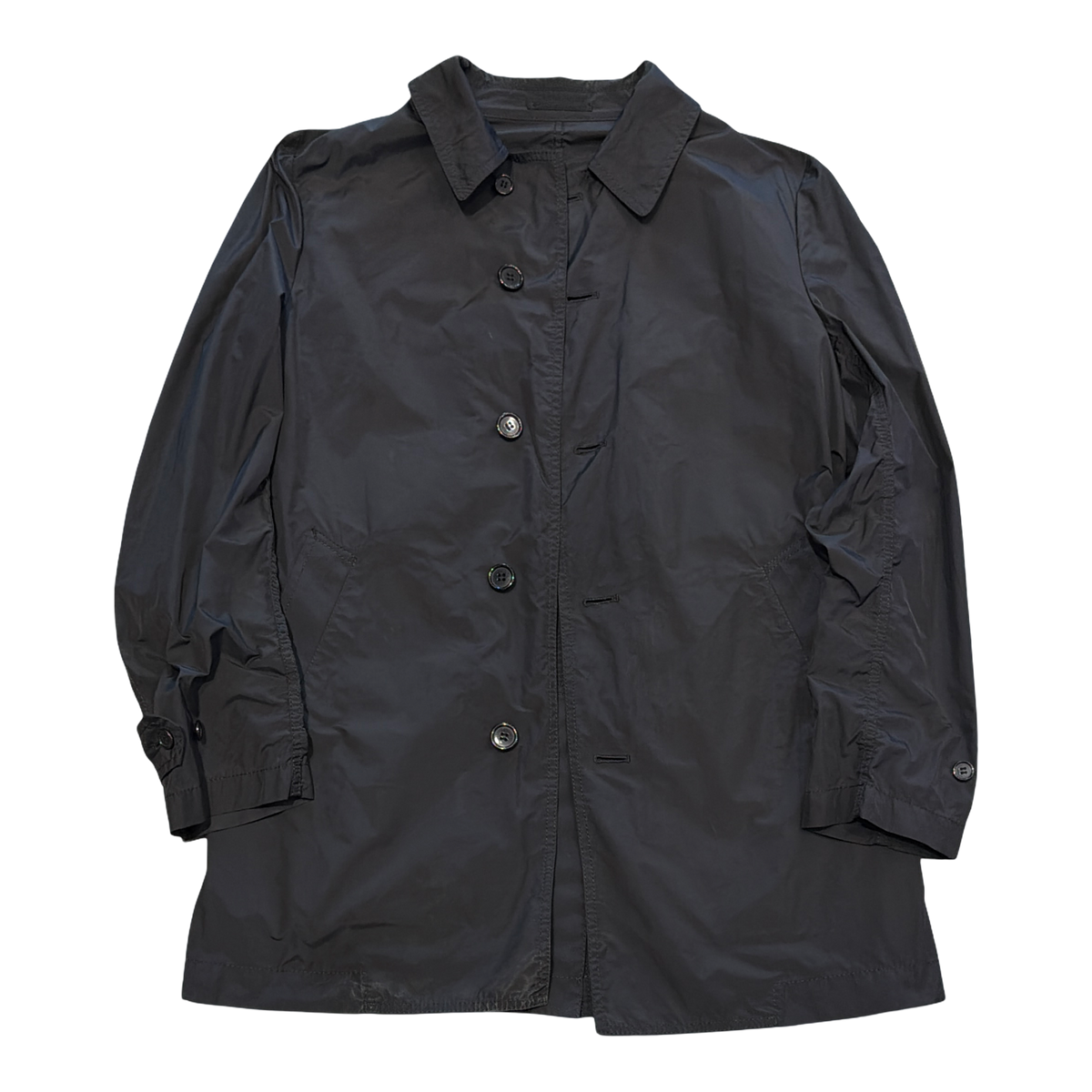 Comme des Garçons Homme Trench Coat Black