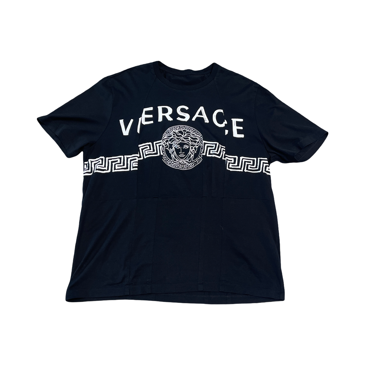 Versace Spliced Medusa Head Logo Print T-Shirt