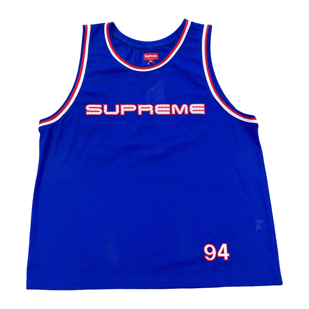 Supreme Rhinestone Basketball Jersey Royal