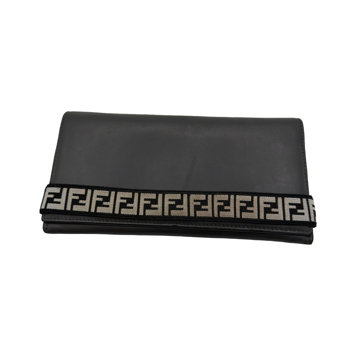Fendi Grey Long Wallet