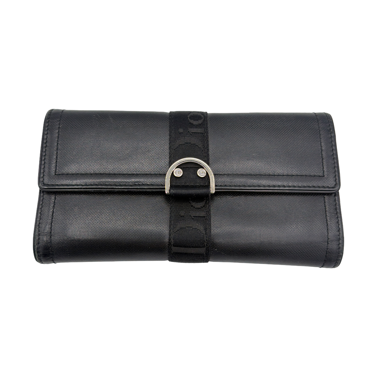 Dior Long Wallet Black Black