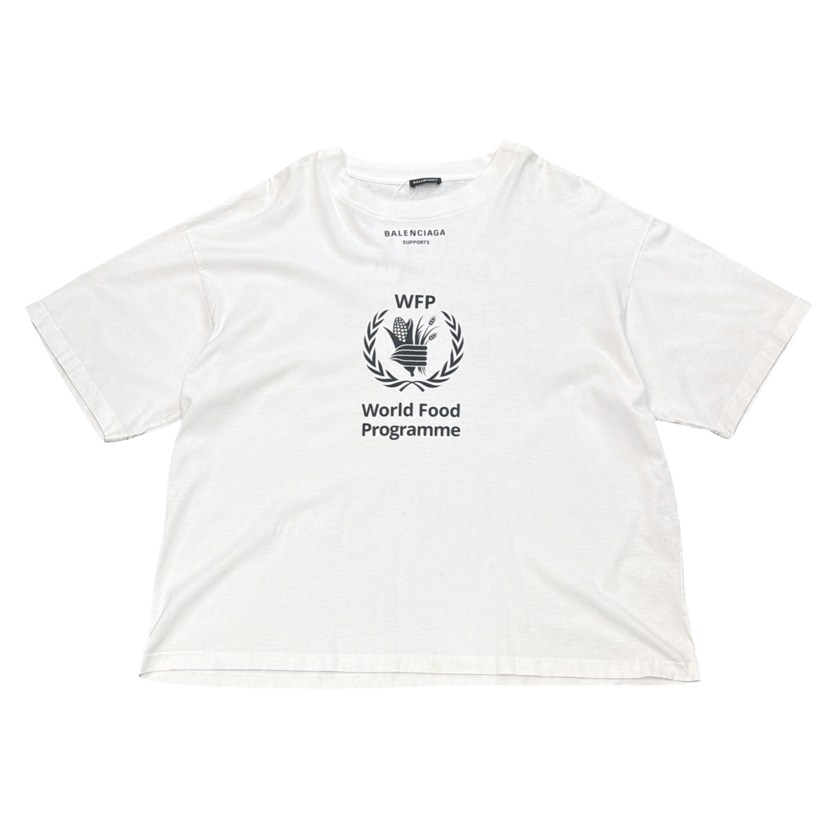 Balenciaga WFP Logo T-Shirt White/Black