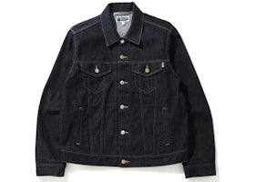 BAPE x Dragon Ball Z Baby Milo Big Ape Head Denim Jacket Indigo