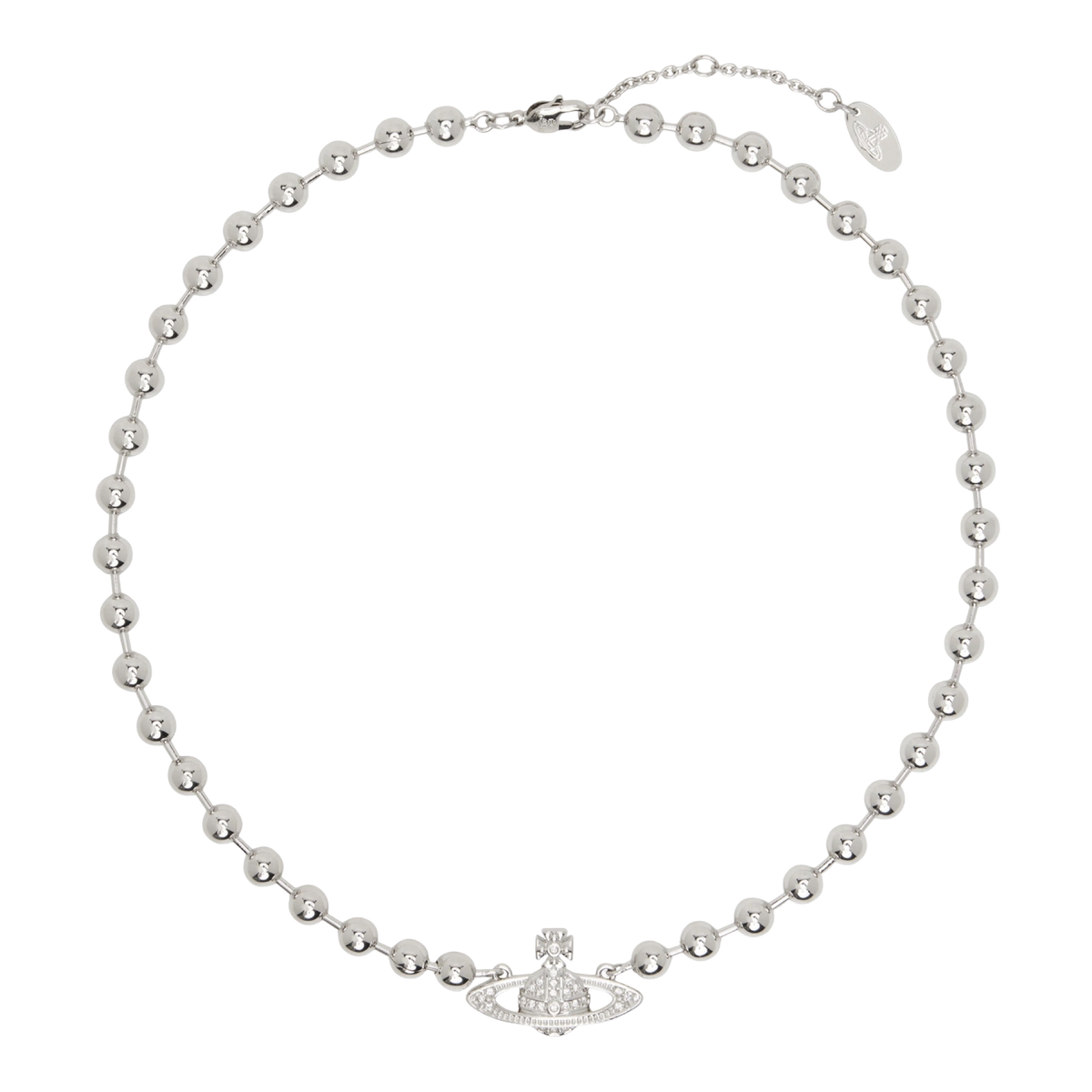 Vivienne Westwood Thames Mini Bas Relief Choker Platinum