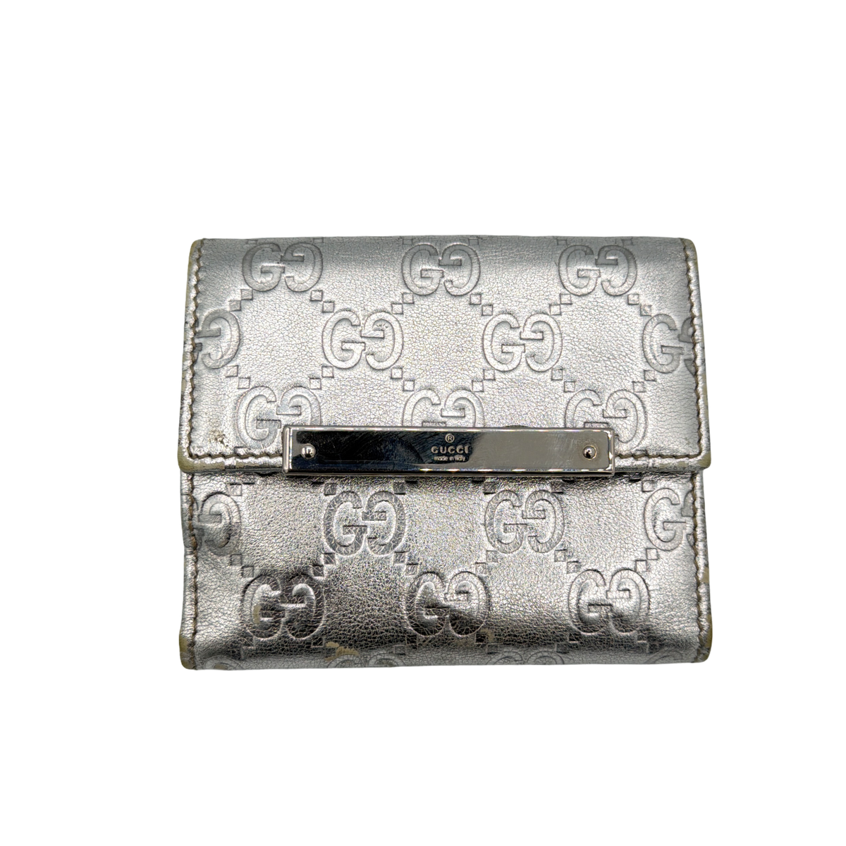 Gucci Vintage Silver Wallet
