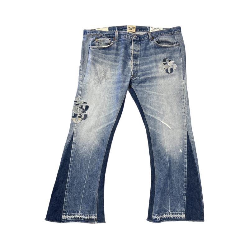 Gallery Dept Denim on Denim G-Print Flares - Custom Fit