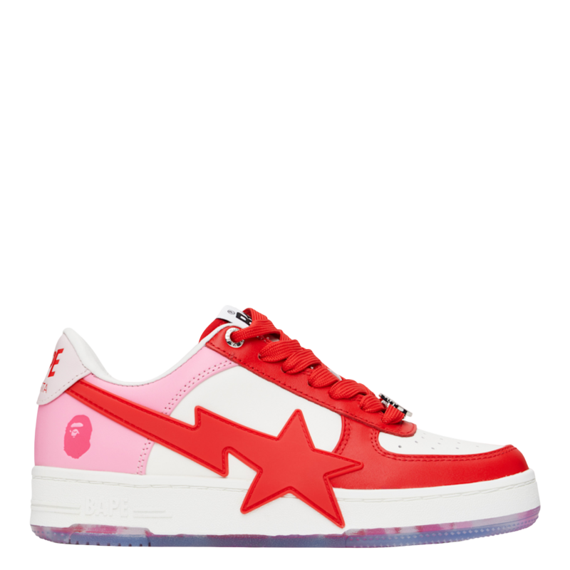 A Bathing Ape Bape Sta OS Pink/Red Sneakers