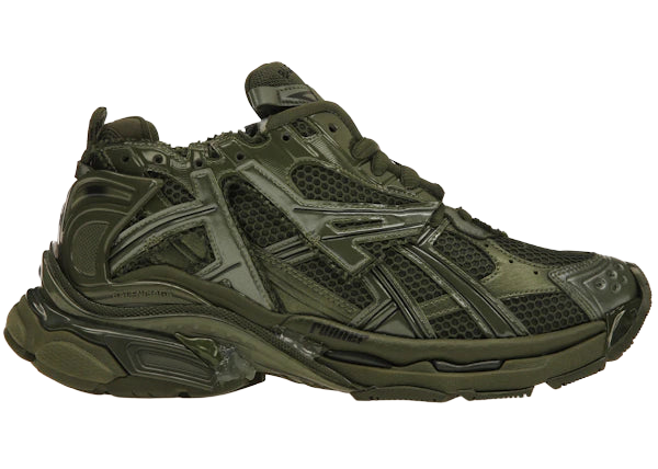 Balenciaga Runner Leather Free Khaki Sneakers
