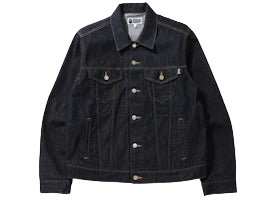 BAPE x Dragon Ball Z Baby Milo Big Ape Head Denim Jacket Indigo