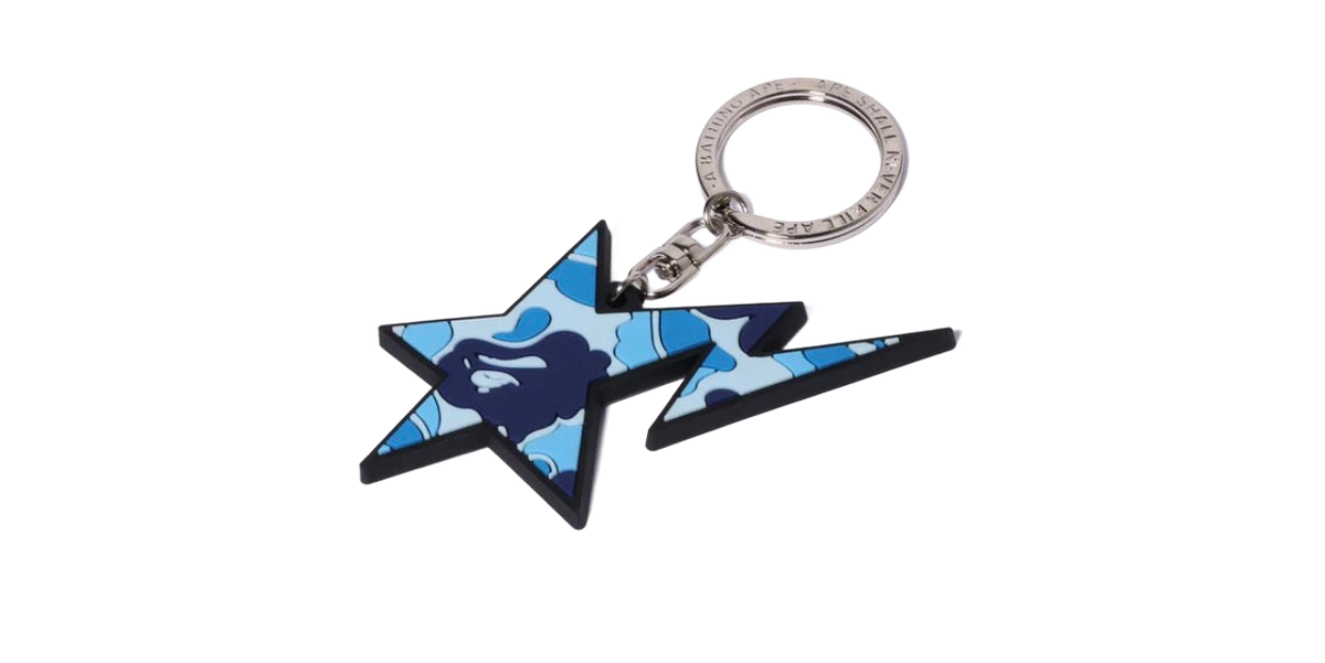 ABC Blue Camo Sta Keychain