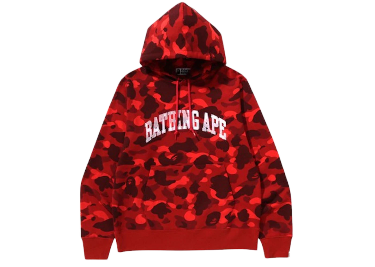 BAPE Color Camo Pullover Hoodie (SS25) Red