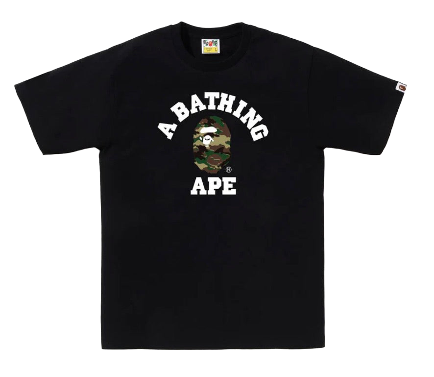 Bape Woodland Camo Tee Black