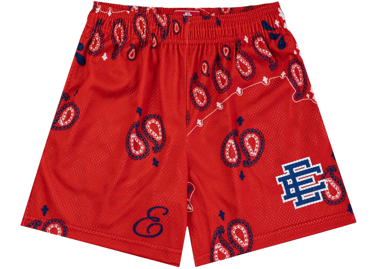 Eric Emanuel EE Basic Short Red Paisley/Blue