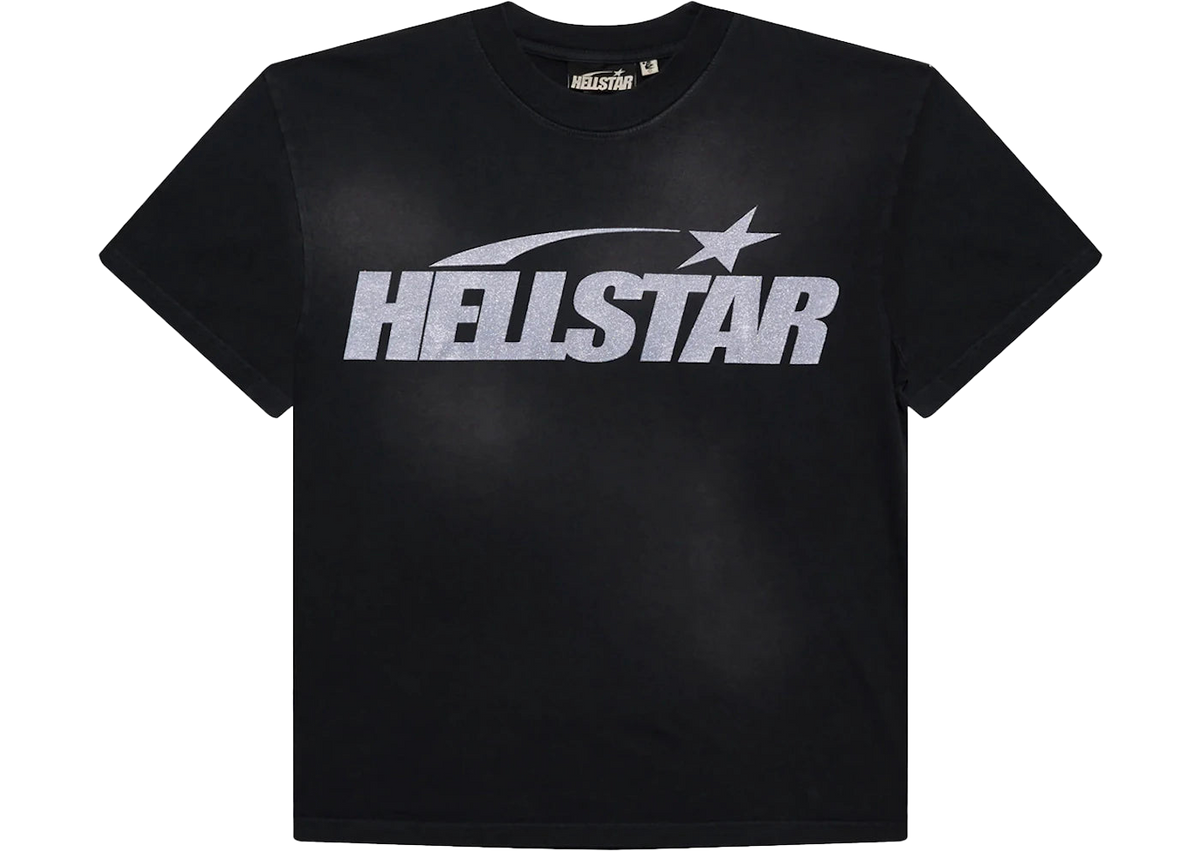Hellstar Classic Glitter Logo T-shirt Black