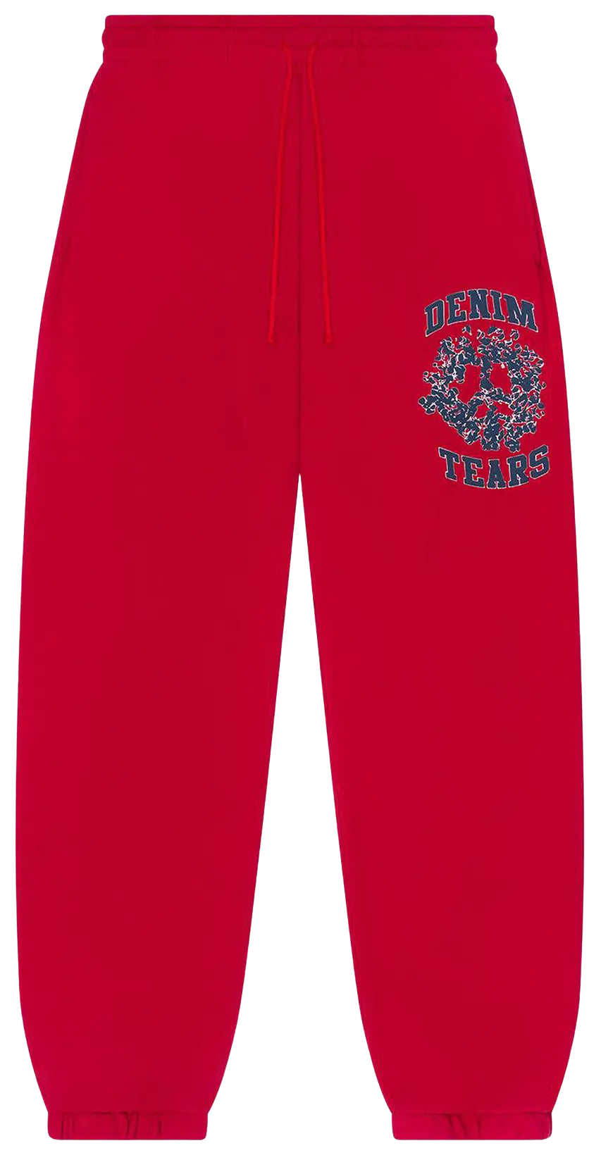 Denim Tears Denim University Sweatpants 'Red' - Trendy and Comfortable