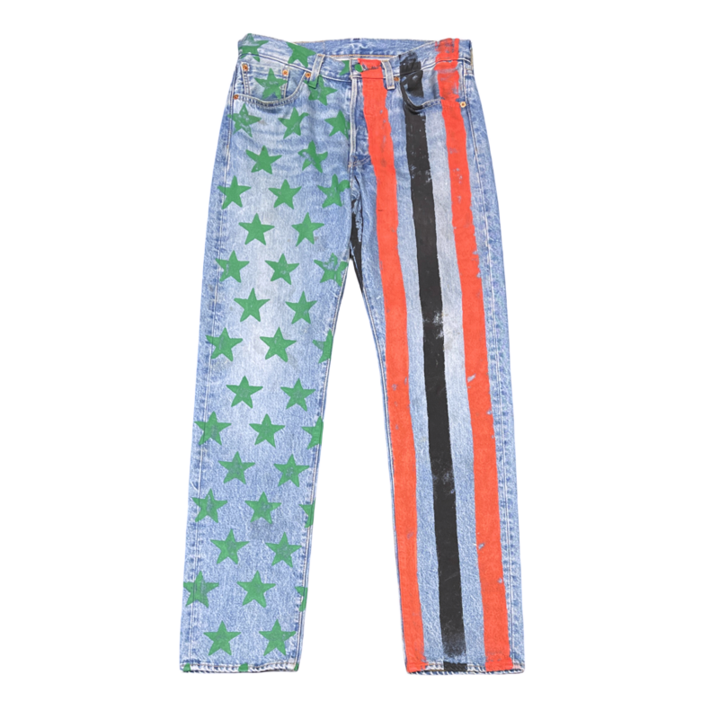 Denim Tears x CPFM 4th of July Denim Plant Jeans - Blue