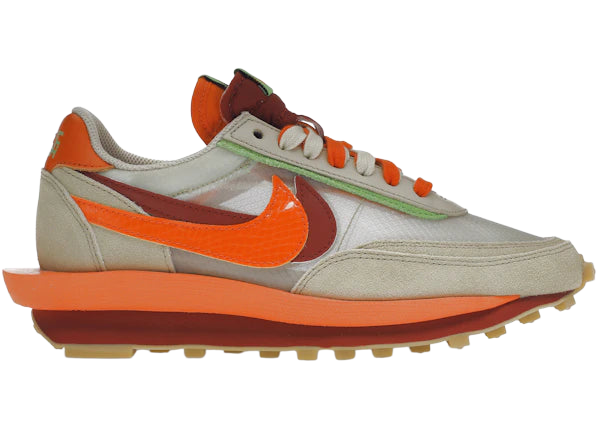 Nike LD Waffle sacai CLOT Kiss of Death Net Orange Blaze - Exclusive Sneaker