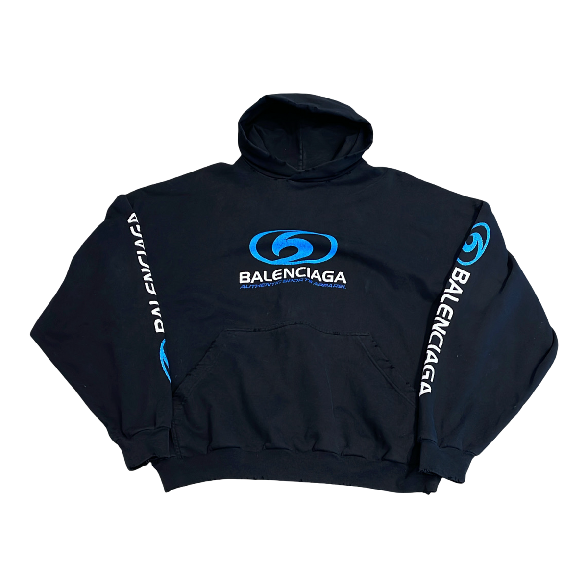 Balenciaga Surfer Logo-Print Hoodie (Rep Zip)