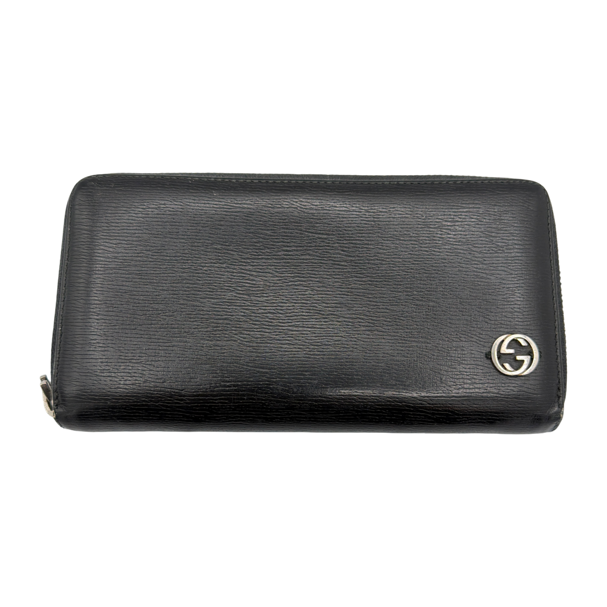Gucci Leather Black Long Wallet