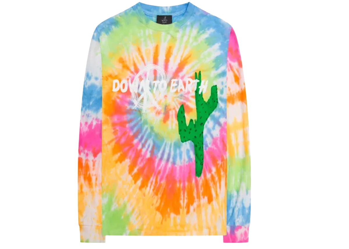 Travis Scott Astroworld x DSM Down To Earth L/S Tee Tie Dye