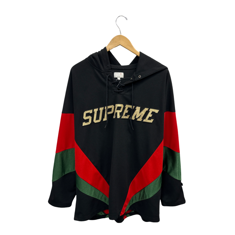 Supreme Hooded Hockey Jersey in Black