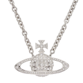 Vivienne Westwood Bas Relief Logo Necklace Platinum