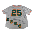 Supreme Old English Baseball Jersey Grey