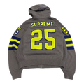 Supreme Sport Zip Up Hooded Sweater (FW25) Charcoal