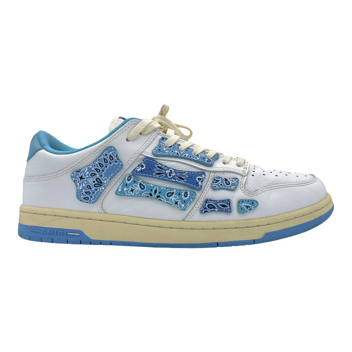 AMIRI Skel Top Low Bandana White Light Blue