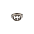 Gucci GG Logo Silver Ring