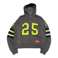 Supreme Sport Zip Up Hooded Sweater (FW25) Charcoal